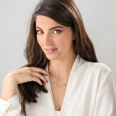 Necklace with the name Kari in 18k gold plated
