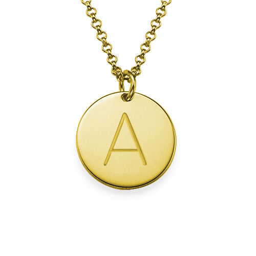 Gold plated charm chain with initials
