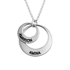 Personalized jewelry for mom - disc necklace