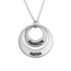 Personalized jewelry for mom - disc necklace