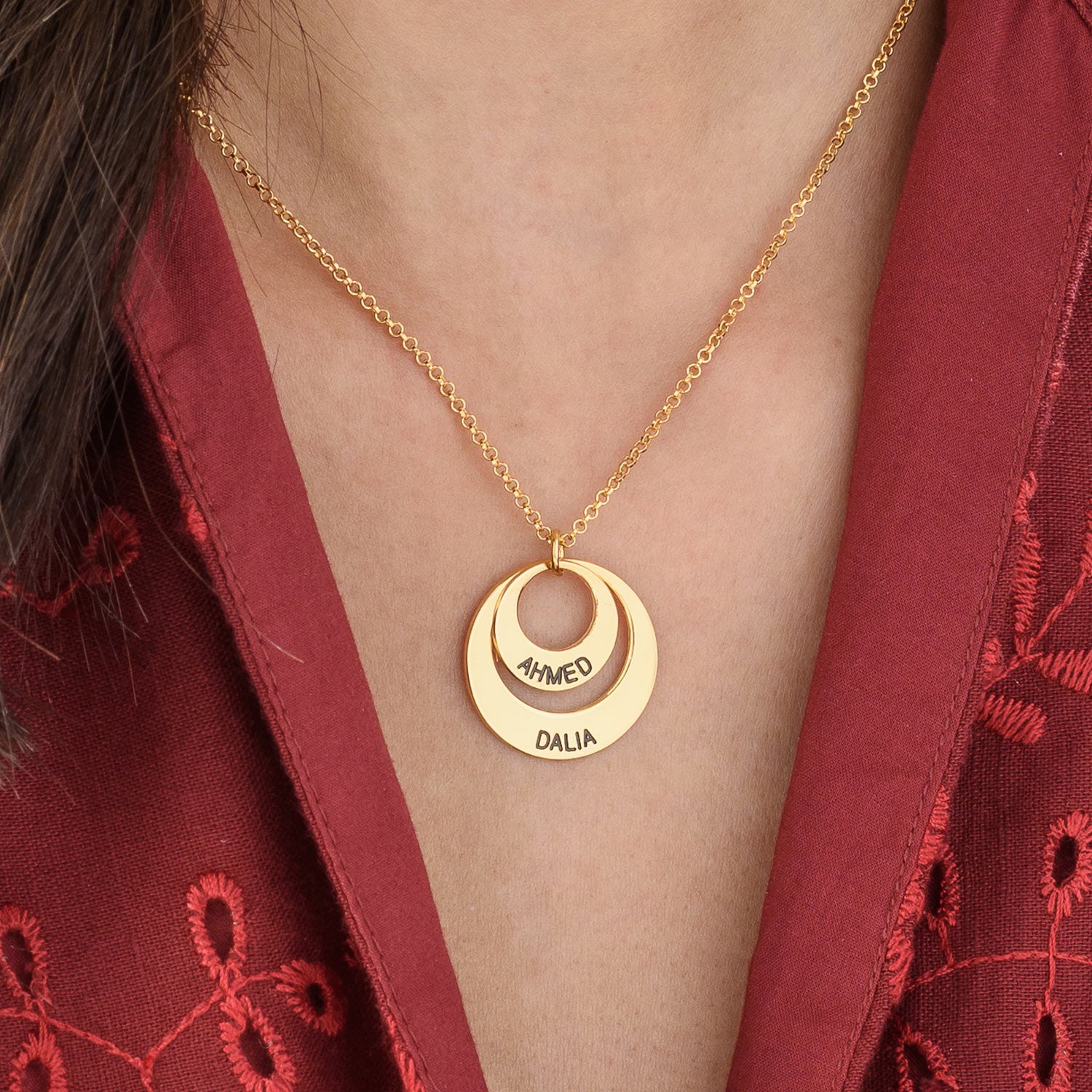 Mum's Jewelry - Gold Plated Disc Necklace