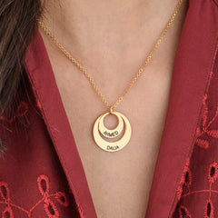 Mum's Jewelry - Gold Plated Disc Necklace