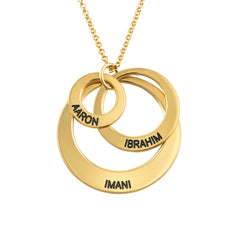 Jewels for Moms - 3 Discs Necklace in 18k Gold Plating