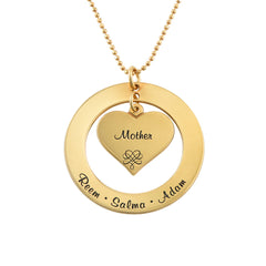 Grandma/Mother Bracelet with Names in Gold Plating
